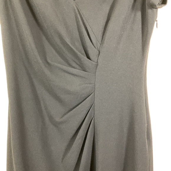 Banana Republic Dress Black V-neck Size 2 - Picture 4 of 14